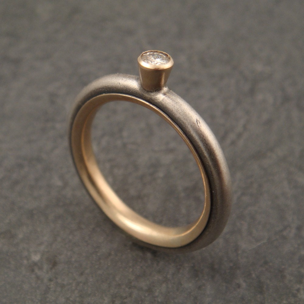Heart of Gold Engagement Ring