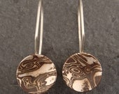 Simple Mokume Gane Earrings