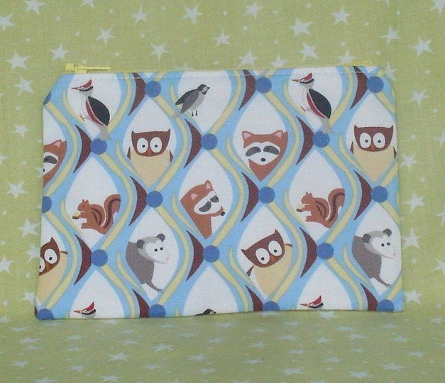 Animals in My Yard - Zipper Wallet Pouch