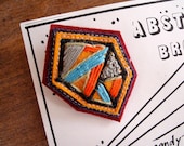 Embroidered Felt Brooch