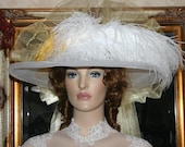 Kentucky Derby Hat Somewhere in Time Tea Hat Designed by Darna Miss Golden Rose Crystal Fairy