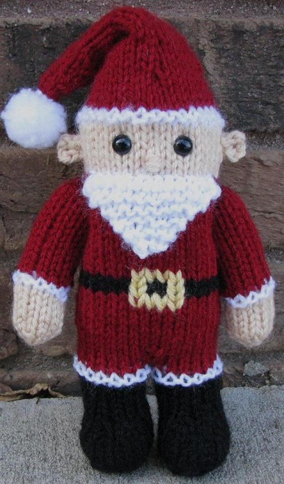 Santa Claus PDF Knitting Pattern Curious Critter by wrchili