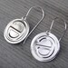 Schwa Sterling Silver Earrings - for your favorite linguist, teacher, nerd, geekery jewelry, linguistics