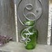 Hanging Wall Vase -Mothers Day Gift, Mom -Green Glass Celtic Spirals - flowers, garden, outdoors, plants rooter, home decor