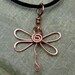 Copper Dragonfly Necklace - Dragonfly Pendant - Dragonfly Jewelry - Copper Wire Wrapped