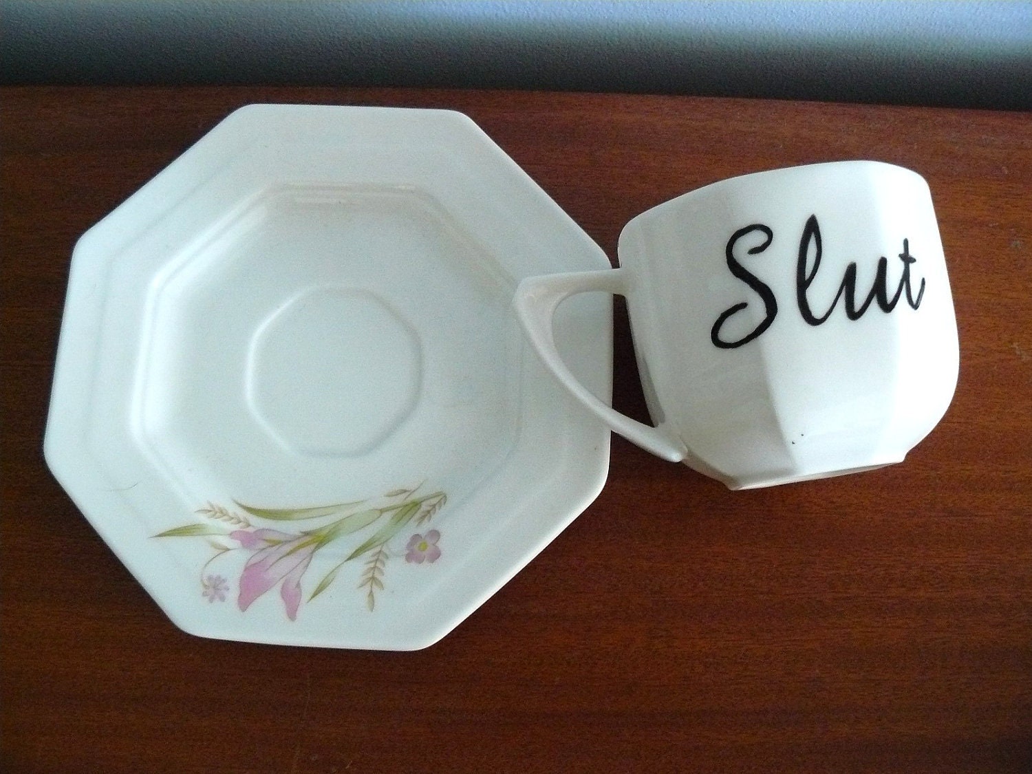 Slut 80s teacup