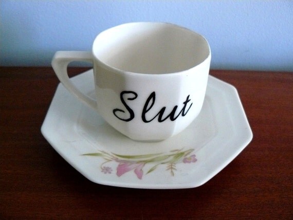Slut 80s teacup