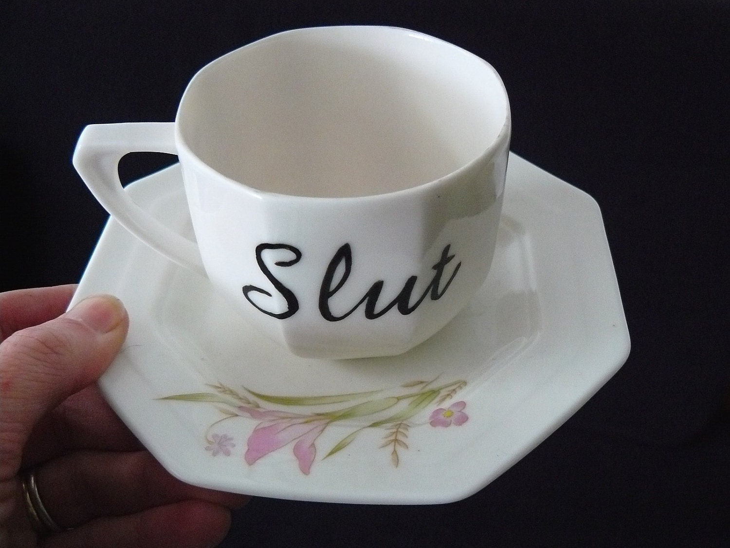 Slut 80s teacup
