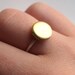 Small Locket Ring, Round Sterling Silver and Brass Keepsake, Poison Ring