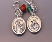 St Francis Collar Charm (Small Oval)