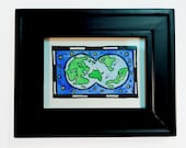 Fantasy Map - A Whole New World Original Mini 2.5" x 3.5" Watercolor / Cartographic Art