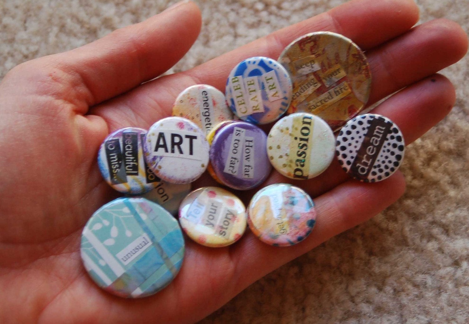One-Of-A-Kind Buttons