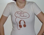 Rodeo Radio T-Shirt Womens L Natural