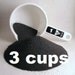 Emery Sand Powder for Pin Cushions - Three Cups - an abrasive that keeps pins sharp - make your own emery pincushions