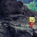 I LIKE it HERE - happy, toy, robot, graffiti, toy photography, wall decor, decor, office, nerd, love, explore