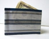 Web Wallet Navy Stripe
