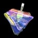 Fused Dichroic Glass Pendant - Fused Glass Pendant - Burst of Color Pendant