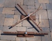 Compact Portable Solid Black Walnut Yarn Swift