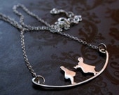 Who Stole the Tarts - Sterling Necklace - Alice in Wonderland