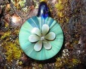Bijou glass flower pendant Infinite Cosmos Glass