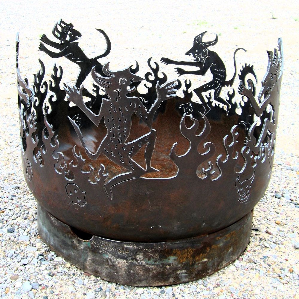 Dancing Devils Recycled Steel Fire Pit
