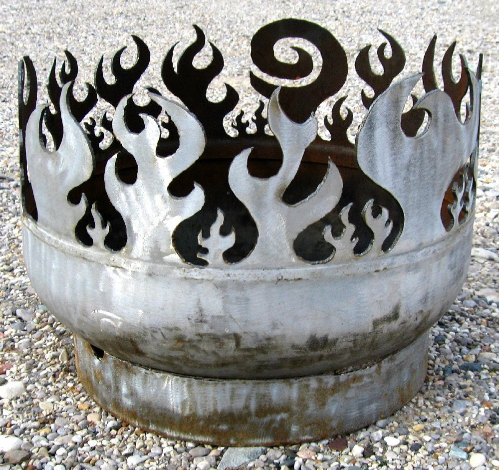 Beach Burner Portable Bonfire 24 inch Recycled Steel Fire Pit