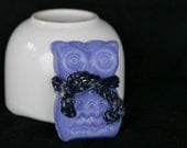 Lavender Owl Soap with Crocheted Scarf