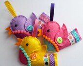 BIRD decoration CHOOSE from 3 colours