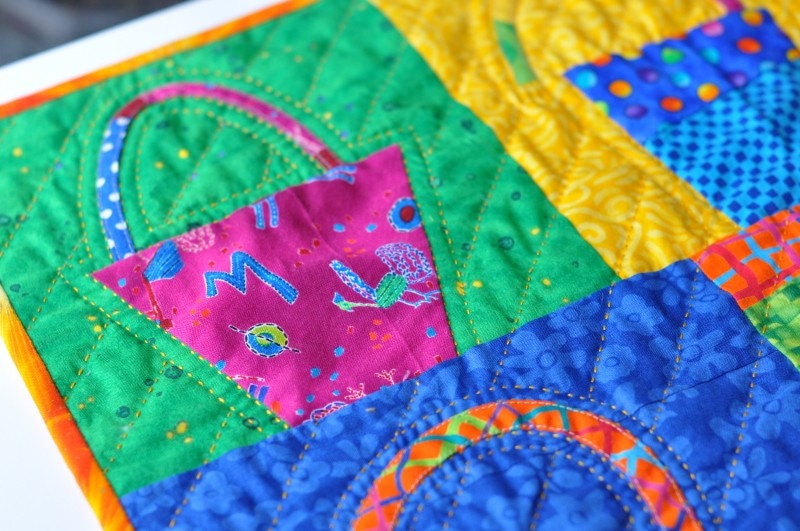 Beach Buckets small quilt