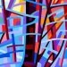 Abstract Landscape - Sunrise - 12 x 12 Print by Mandy Budan