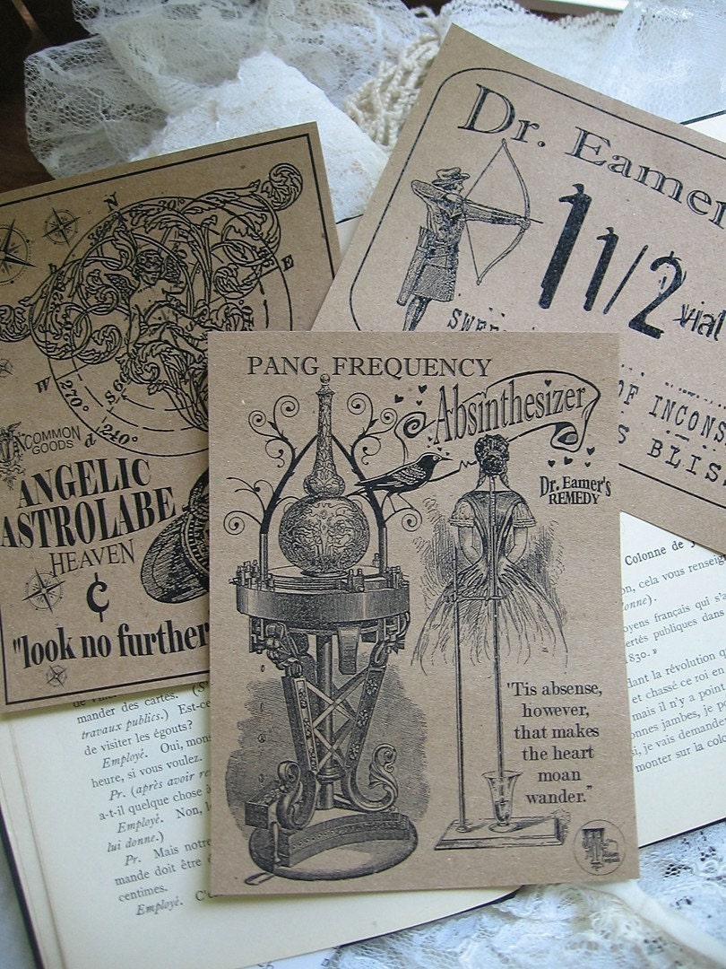 NEW Pang Frequency Absinthesizer Dr. Eamers Remedy Label