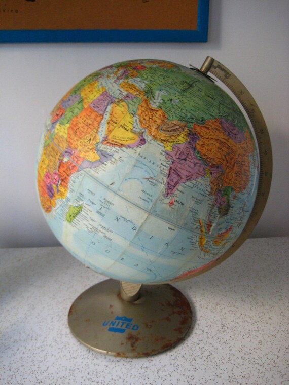 1960s Classroom Globe