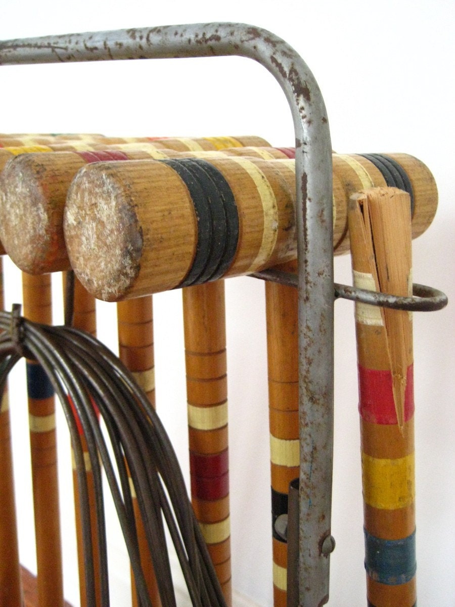 Vintage Croquet Set