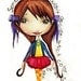Rainbow Fashionista Print For Girls That Love Colors And Clothes
