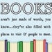 Books Art Print About Reading For Libraries Classrooms And Bookworms