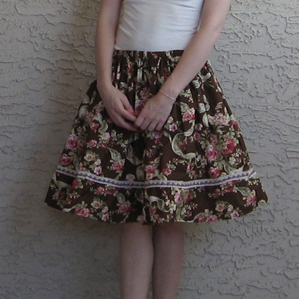 Ribbons and Roses Classic Lolita Skirt