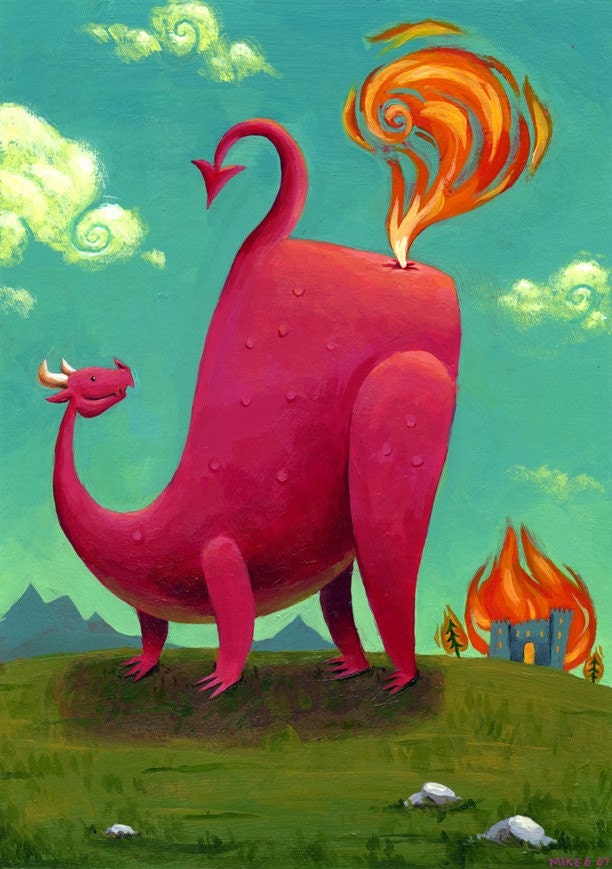 Dragon Poot Print