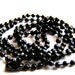 Black Ball Chain Necklace - chain for pendant, adjust size, jewelry supply