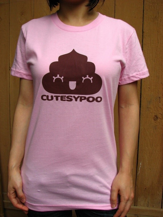 SALE Pink Cutesypoo Tee Women Size S and LG