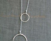 sterling silver circle lariat