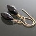 Black Garnet Goldfill Earrings s09e105