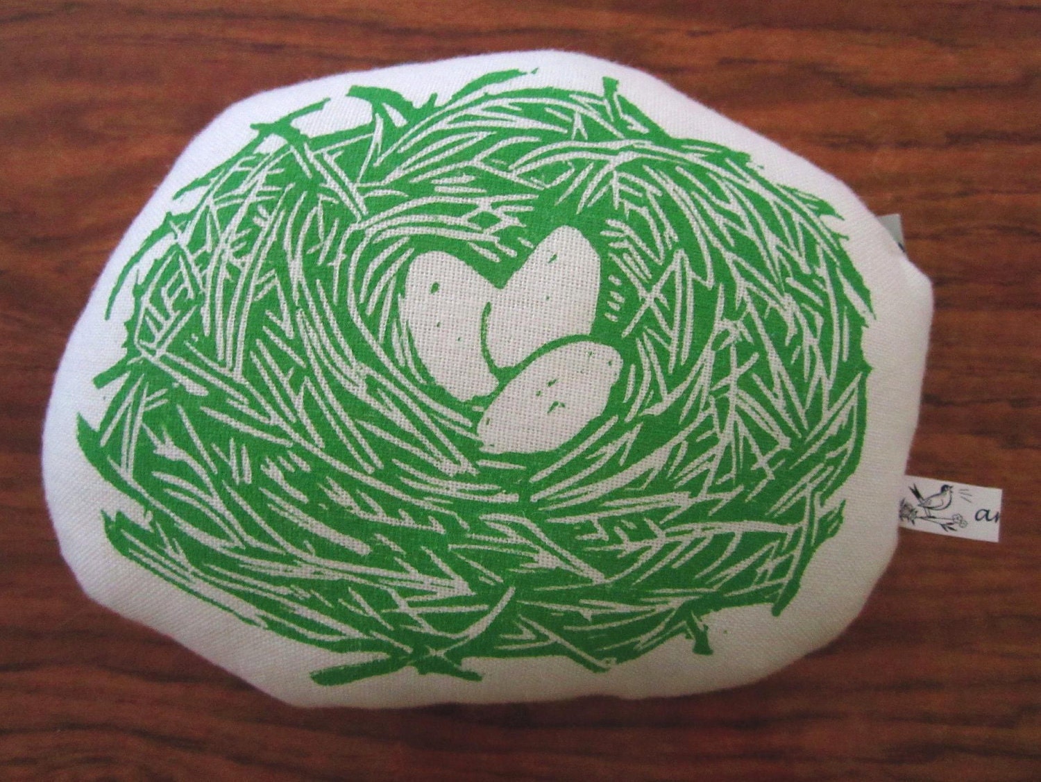 block print nest stuffie