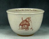 The Hermitage Series The Fish Who Pulled The House Bowl Handthrown Stoneware Pottery