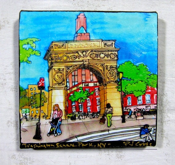 Washington Square Park Arch NY,  Print on Canvas