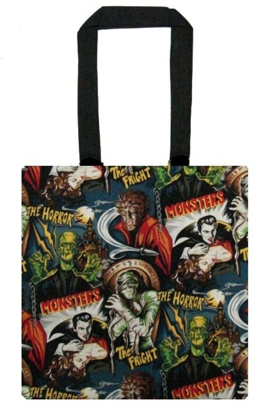 Scary Horror Movie Tote Bag Purse Carry All RETRO by deluxejunque