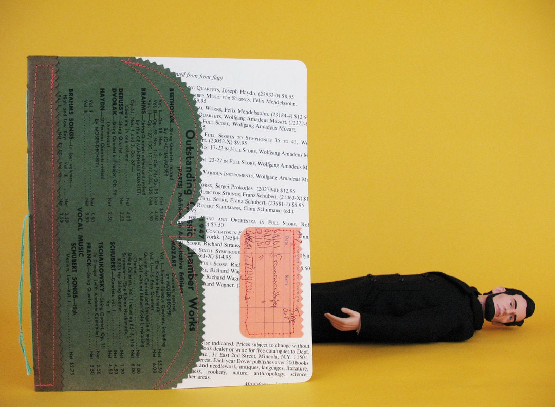 Recycled Ephemera Sketch Notebook - outstanding works