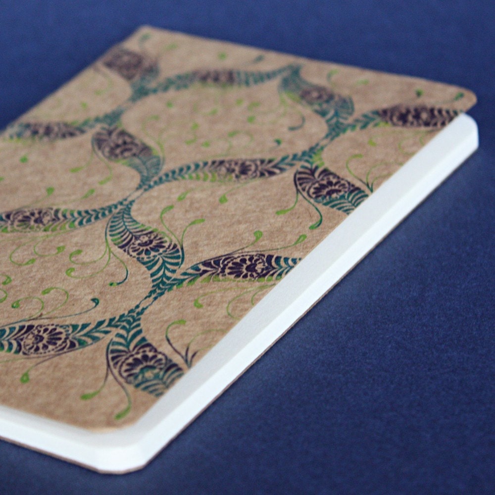 Peacock Nouveau Pocket Moleskine Notebook