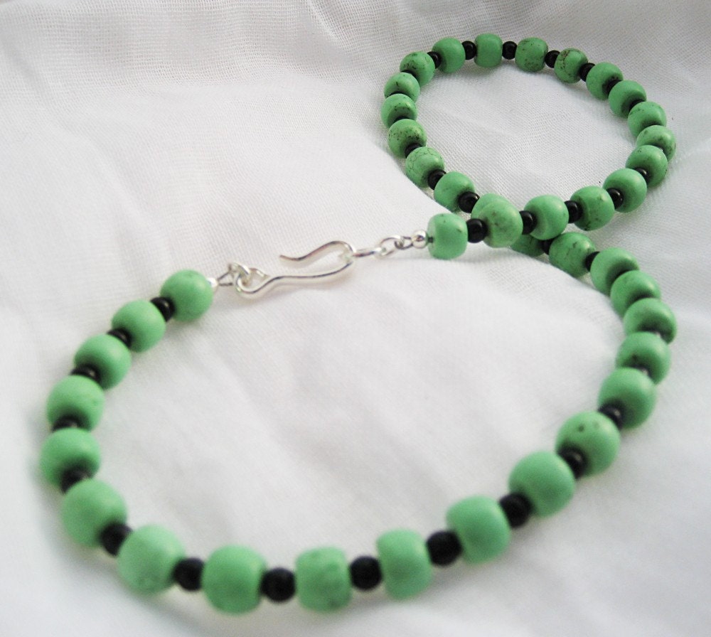 Wasabi Green Turquiose Necklace