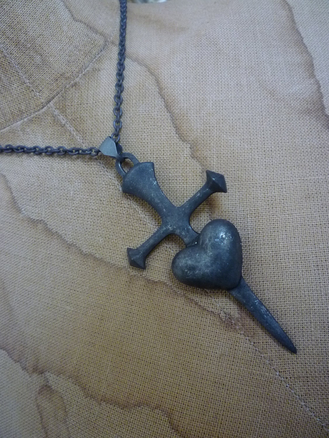 This Won't Hurt a Bit Cross, Dagger and Heart Pendant only (no chain included)