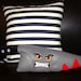 Maxwell the Angry Knife - Fleece Plush Toy or Pillow - Machine Embroidered